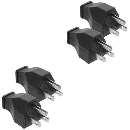 4 st Förlängningssladd med kontakt, 50 Amp kontakt, 3-stiftskontakt, Ersättningskontakt, Jordningskontakt