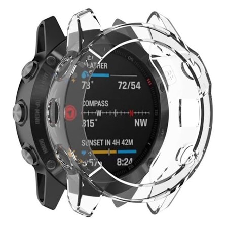 Garmin Fenix 6S Pro genomskinlig ram - Transparent