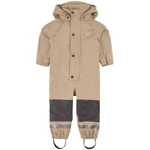 Kuling Douglas Lined Recycled Rain Coverall Sand 122/128 cm - Coveralls - 122/128 cm - Beige