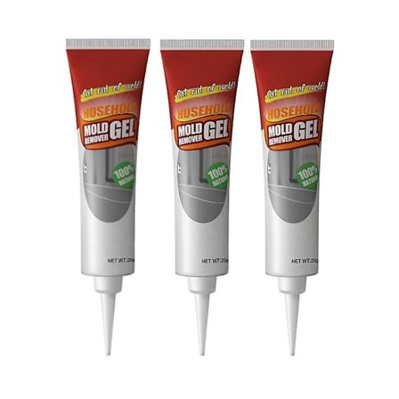 3 stk. skimmelsvampefjernelsesgel Mold Magic Remover Hjemmevæg Fliser Glas Lim Rengøring 20g