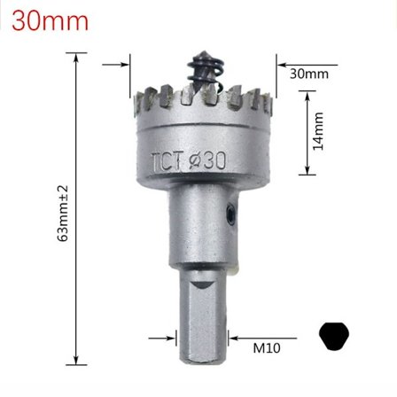 TCT Hålsåg Borr 30MM