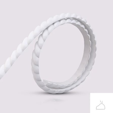 3m Vit Självhäftande Vägglist - Flexibel List - Taklist - För Skåp/Spegelram/Tak/Skåp/Vägg