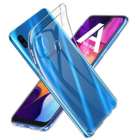 Samsung A20e Stötdämpande Silikon Skal Simple Transparent