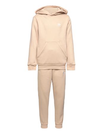 Adicolor Hoodie Set Sets Tracksuits Ruskea Adidas Originals