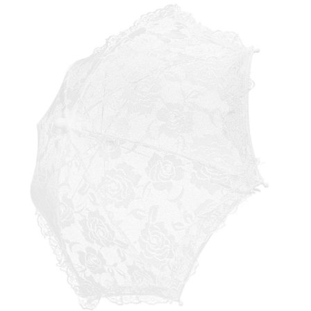 Spets Paraply Scenrekvisita Spets Parasoll Paraply för Bröllop Scenföreställning Fotografering