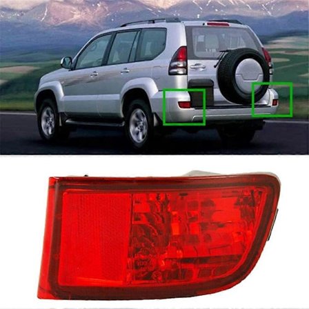 Reflektorer for bakre støtfangerlys Uten Pære Baklys Baklykt Skall for Toyota Land Cruiser Prado 120