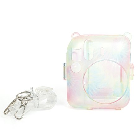 Mini 12 beskyttende etui med fotoopbevaringslomme til pc-beskyttende etui Letvægtspasning til Mini 12 Instant-kamera