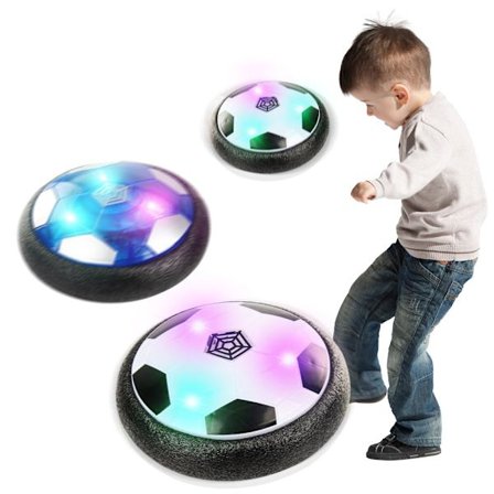 2-pack Air Power Hover boll inomhusfotboll med LED-ljus, svävande fotboll