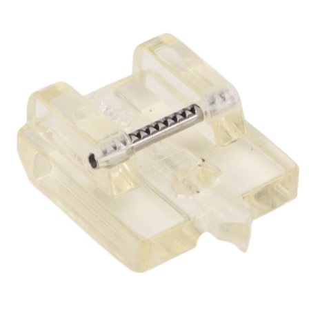 Klar lynlås fod nem udskiftelig gennemsigtig farve plast symaskine trykfod til Pfaff