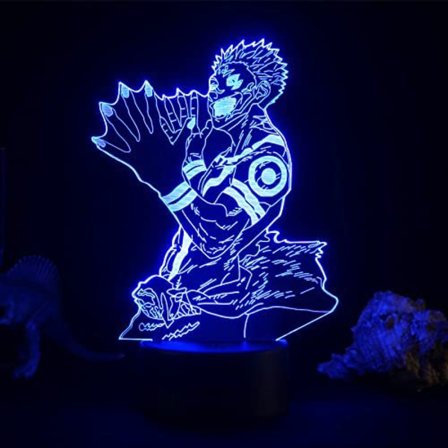 Jujutsu Kaisen Gojo 3D Illusion Nattlampa Smart Touch