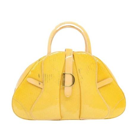 Dior Vintage, pre-owned Canvas Handbag Oranje, Dames, Maat:ONE Size,leer