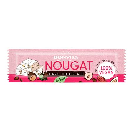 BonVita Chokoladebar mørk m. nougat Ø 40 g, Helse & Madvarer, Snacks, Barer