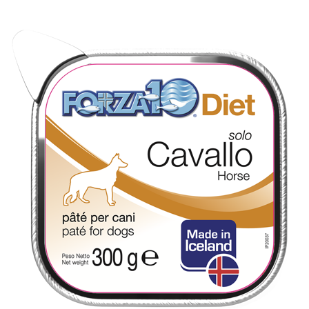 Forza10 Solo Diet Cavallo Paté Per Cani Adulti Vaschetta 300g