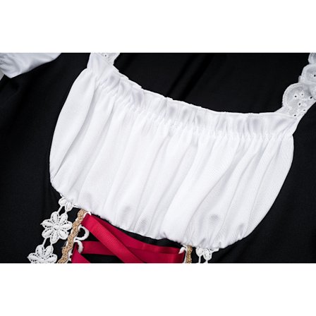 Gos- 2024 Ny Halloween Øl Pige Kjole Figursyet Sceneshow Kostume Maid Kjole grøn green L_tfrf