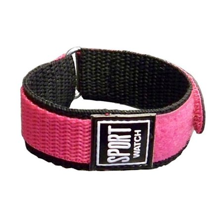 Rosa kardborreband 18/20 mm, normal/XL