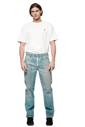 Neuw Cave Pima Tee T-shirts Herr Vit L