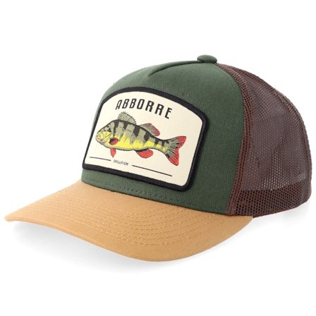 Skillfish - Green - trucker - Cap - Kids Abborre Stor Dark Green/Brown A-frame Trucker - Hatstore