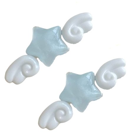 Andeklype Hårspenne Søt Stjerne Vinge Design For Kvinner Tenåringer Sommer Hårstyling