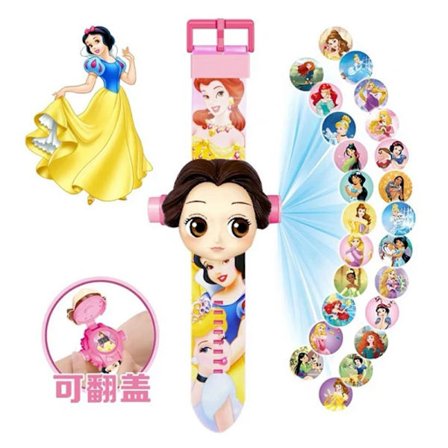 Disney Prinsessa Elsa 24 Projektio Kello Lumikki Tyttöjen Lelut Anime Minni Digitaalinen Kello Opiskelijoiden Rannekellot Lasten Lahjat