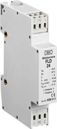 Obo Bettermann 5098611 Överspänningsskydd 2-polig, Anslutningsdon & kablar