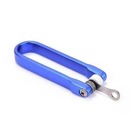 Bærbar Lommefoldbar Nøglering Hård Oxid U-Formet Nøgleholder, ZQKLA