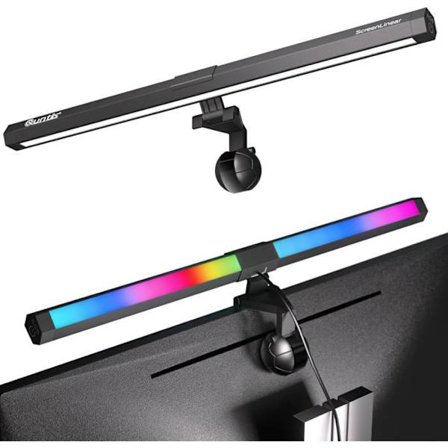 40 cm LED USB PC-skjermlampe, RGB-lysrampe, justerbart omgivelseslys med 15 lysfarger