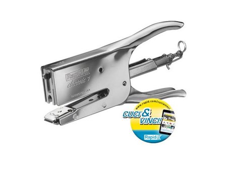 RAPID Häfttång Classic K1, 50 ark, justerbart mothåll, krom, metall - Lyreco - Kontorsmaterial - Till skrivbordet - Häftpistoler och häfttänger