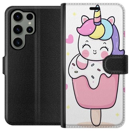 Plånboksfodral till Samsung Galaxy S23 Ultra med Glad enhörning