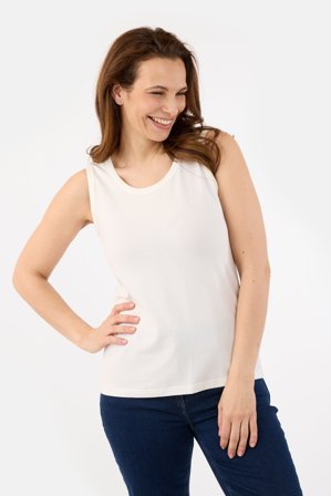 SIGNATURE - Basis Top - Hvid - Brede Stropper