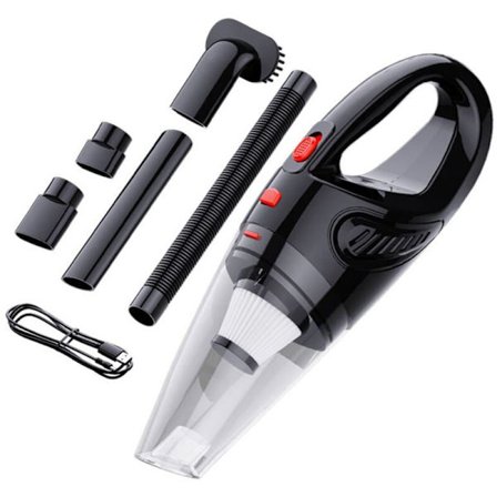 Ledningsfri håndholdt støvsuger, kraftig genopladelig cyklonisk sugekraft støvsuger til bil, hjem, kæledyrshår