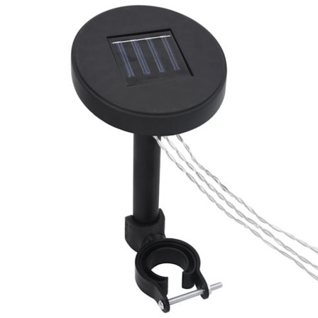 Ljusslinga LED för lusthus med solpanel