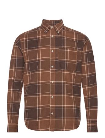 Jprblubrook Cord X-Mas Shirt L/S Ch Ln Brown Jack & J S