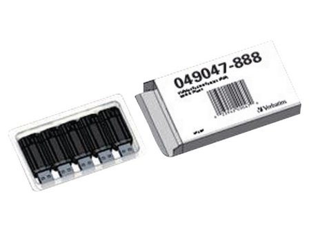 Verbatim USB-Minne Pinstripe 32GB 5/fp - Lyreco - Datorprodukter > Lagring > USB-minnen