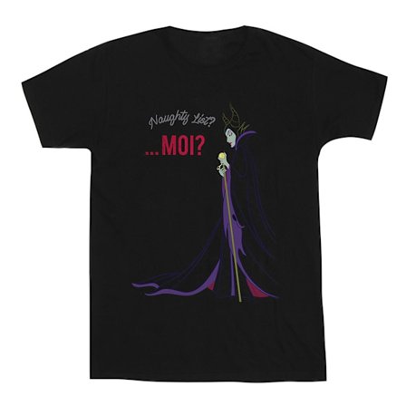 Disney Maleficent Jul Naughty List T-shirt 5XL Svart