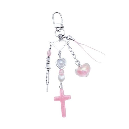 Korsett Rosett Ängelvinge Hängande Hänge Telefonkedja Rem Nyckelring Tillbehör