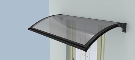 Jabo 37352 Entrétak grå/rökglas 1500 x 1000 mm, Tak