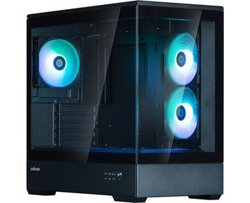 Zalman-P30 Black-Stilig mATX-kabinett med 2 sidepaneler i herdet glass-Computer components-Ukategoriserte produkter