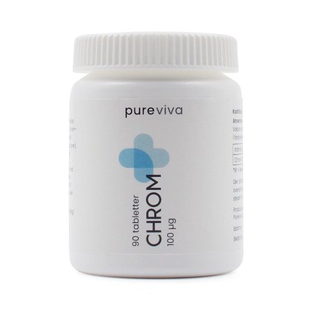 Pureviva Chrom 100 μg 90 tabl., Helse & Madvarer, Mineraler, Chrom