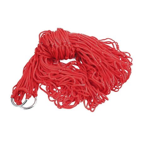 Ulkokäyttöön tarkoitettu verkkoriippumatto, kahden hengen riippumatto, retkeilyyn, yhden hengen yksinkertainen nylonverkko riippumatto, retkeilykeinu 