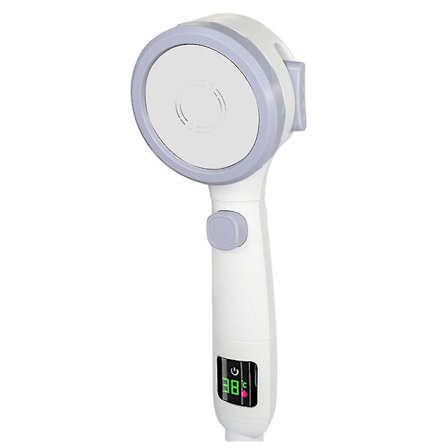 Lämpötilanäyttöinen käsisuihku, ei latausta tarvita, kylpyhuone, korkea paine, veden säästö, 4 tilaa