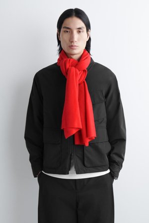 COS Women's Berretto In Cashmere in Arancione