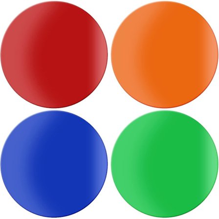 Glasgrebs-Puder, Gummiliknende Silikon Farverige Cirkelformede Gel Glasåbner Grebs-Puder Bulk Værktøj Køkken Til Ældre Med Gigt Børn(