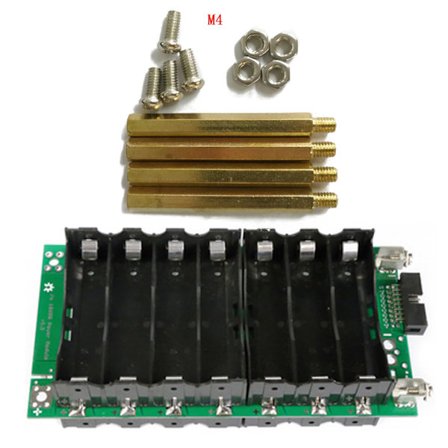 Litium 18650 Batterihållare BMS PCB DIY Ebike Solbatteri 7S Batterilåda
