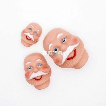 6 kpl Joulupukki Naamio: Kevyet Muoviset Joulupukki Naamiot Juhliin - Festivaali Sisustus Ja Pukeutumisrekvisiitta