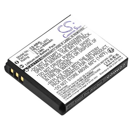 Kameraadapter NB-4L for Canon Digital IXUS 100 IS / PowerShot TX1