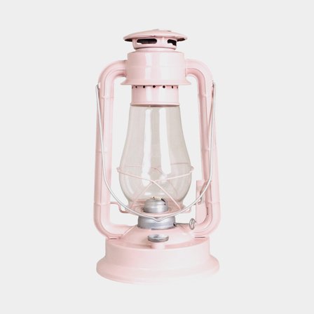 Bouřková / petrolejová lampa Strömshaga Large, 380 mm, růžová, s knotem