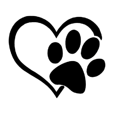 Hvalpe Vinyl Vinyl Hund Hunde Kærlighed Sort Klistermærke Til Biler Lastbiler Cormers Bærbare Computere Vinduer Væg Vægge