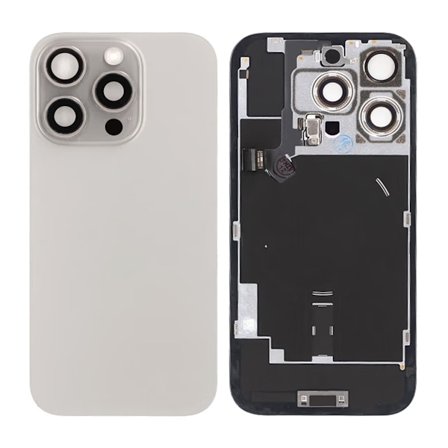 iPhone 16 Pro Baksida Glas - Naturlig Titan