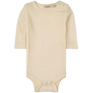 Kids - MarMar Copenhagen Natural Benedikte Wool Baby Body 1Y/80 - All in ones - 1Y/80 - White