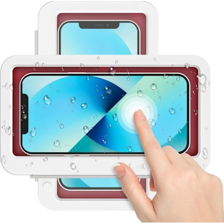 Vandtæt brusetelefonholder, anti-tåge touch screen brusetelefon